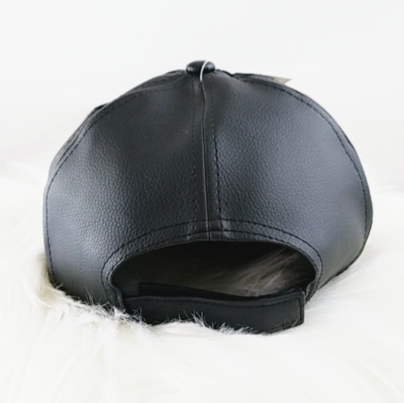 VELVET Faux Leather Cap - Picture 3 of 8